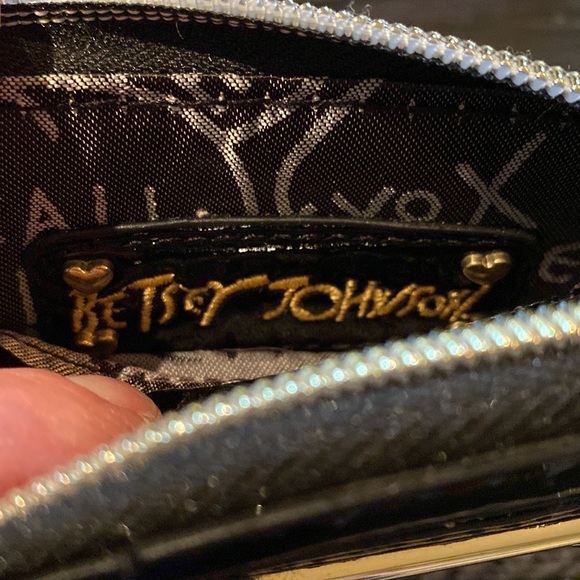 BOTH OF THESE Betsey Johnson wristlet and bag Both perfect condition!! - Picture 9 of 16